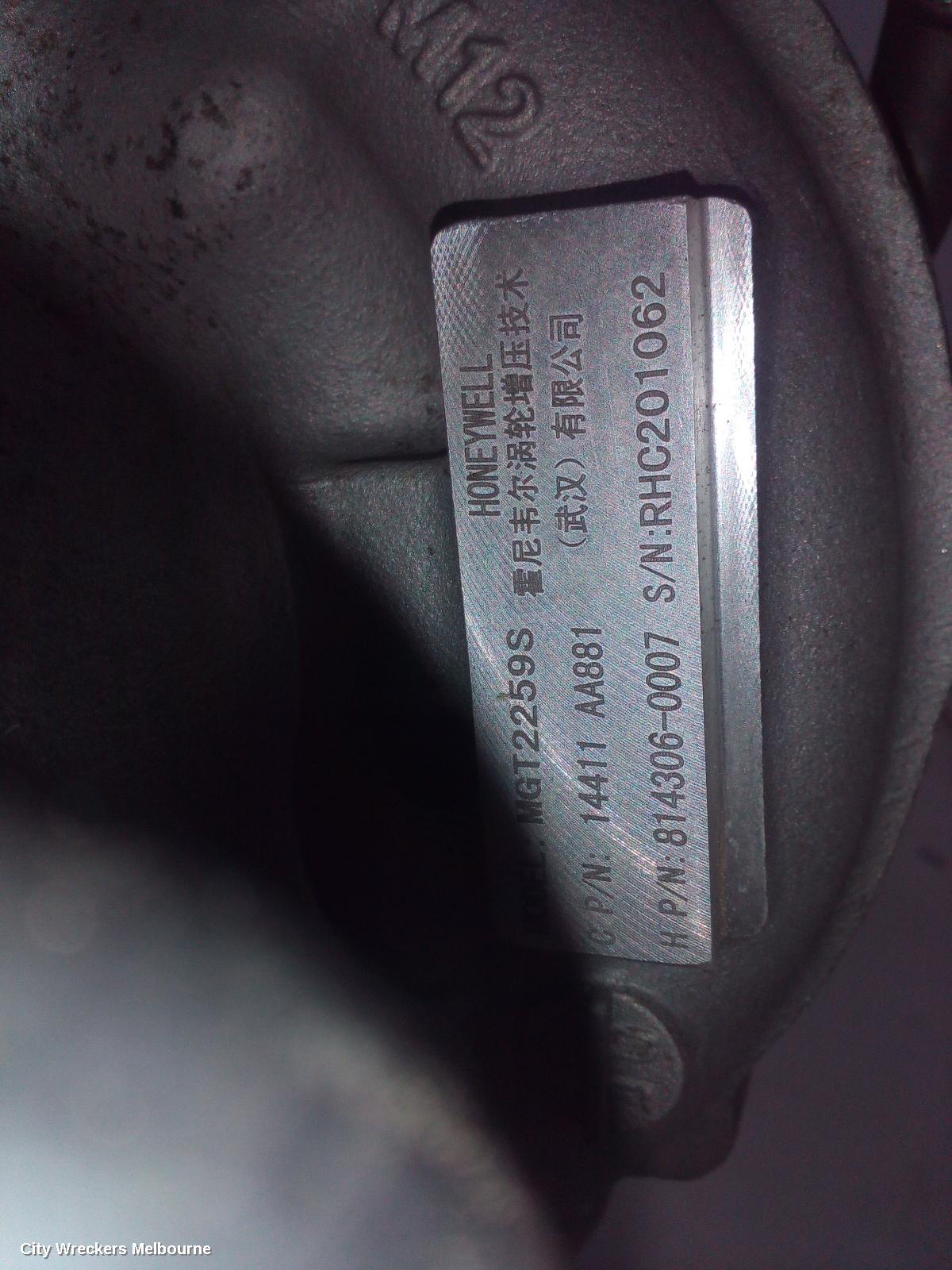 SUBARU WRX TURBO SUPERCHARGER, PETROL, 2.0, WRX, FA20F, V1, 03/2014 - 10/2021