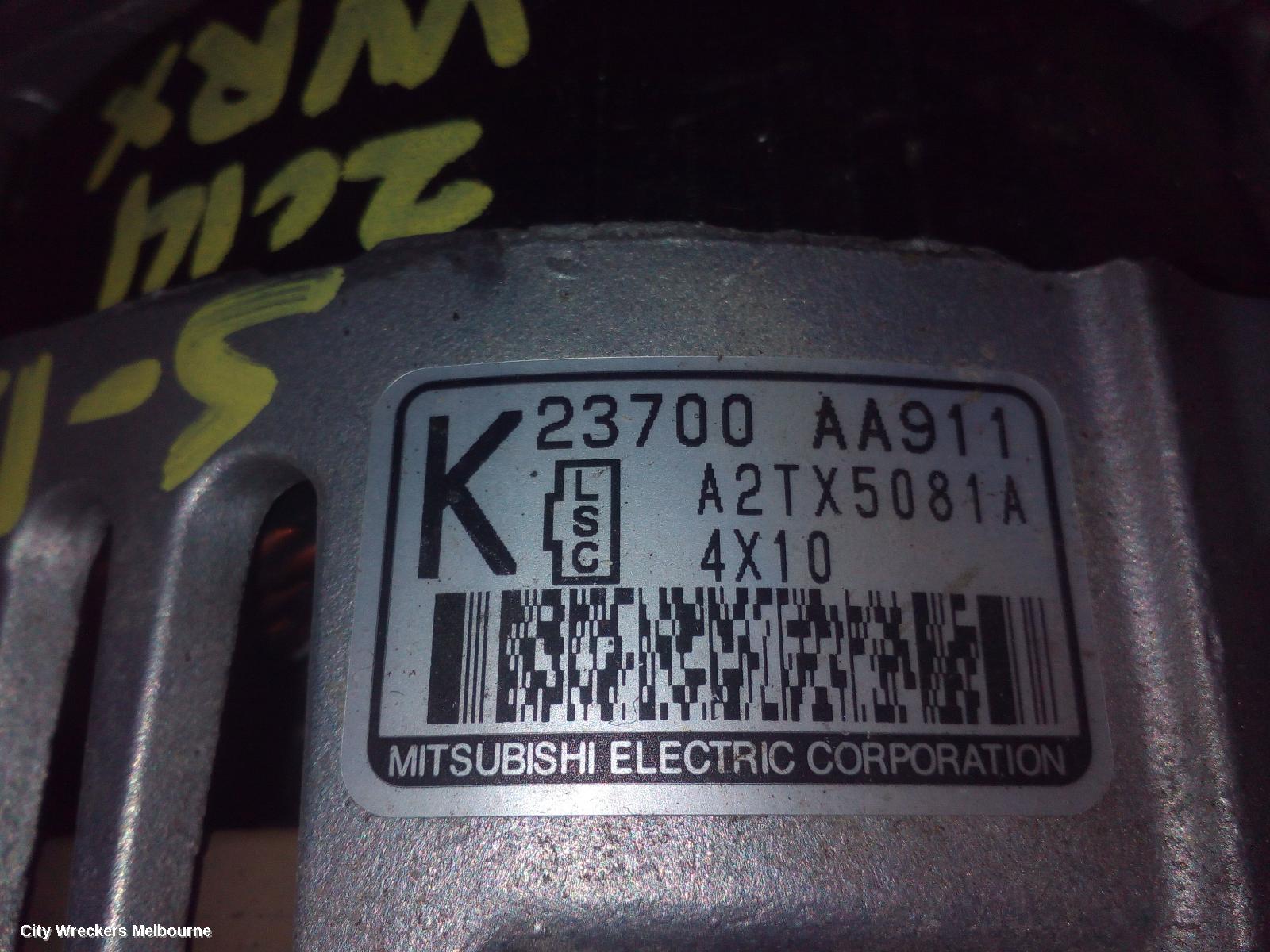 SUBARU WRX ALTERNATOR, PETROL, 2.0, FA20F, TURBO, V1, 03/2014 - 10/2021
