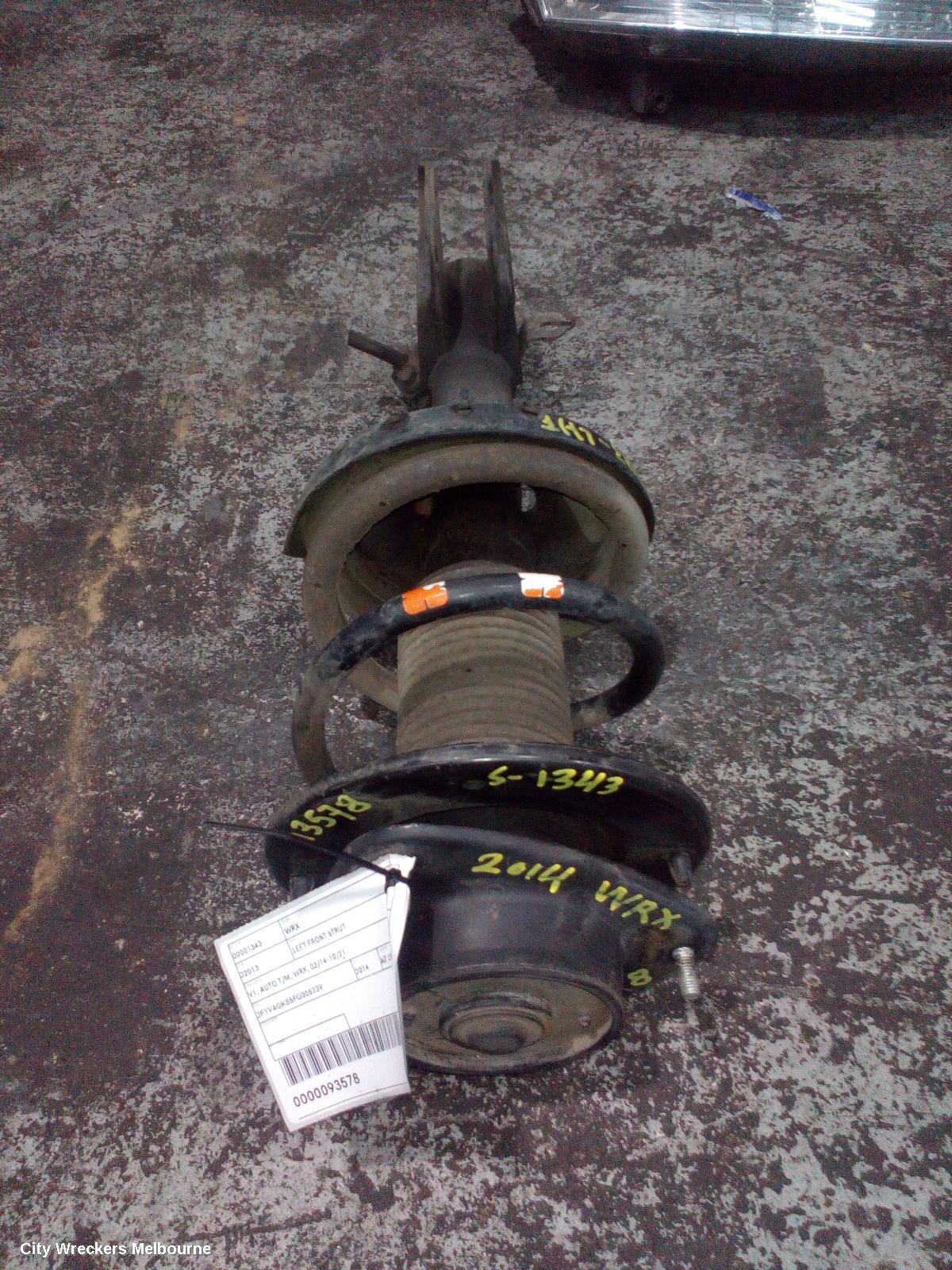 SUBARU WRX LEFT FRONT STRUT, V1, AUTO T/M, WRX, 03/2014 - 10/2021