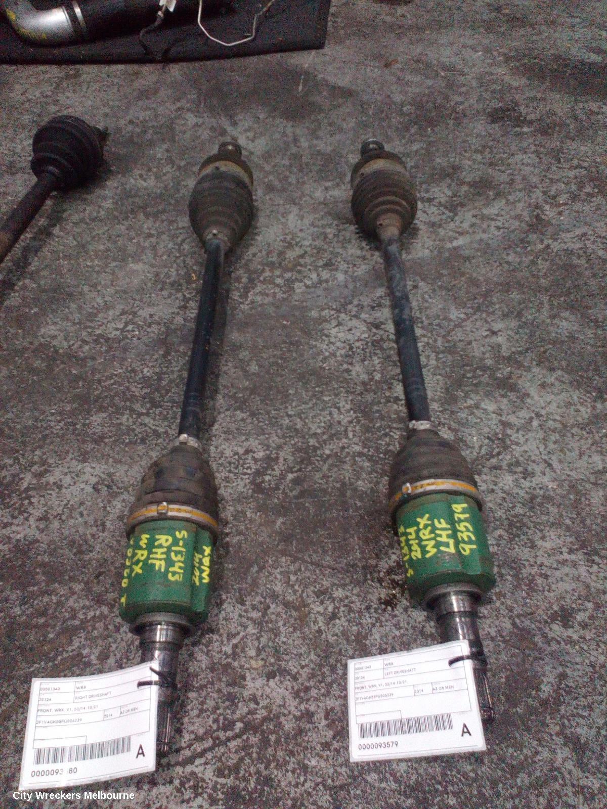 SUBARU WRX LEFT DRIVESHAFT, FRONT, WRX, V1, 03/2014 - 10/2021