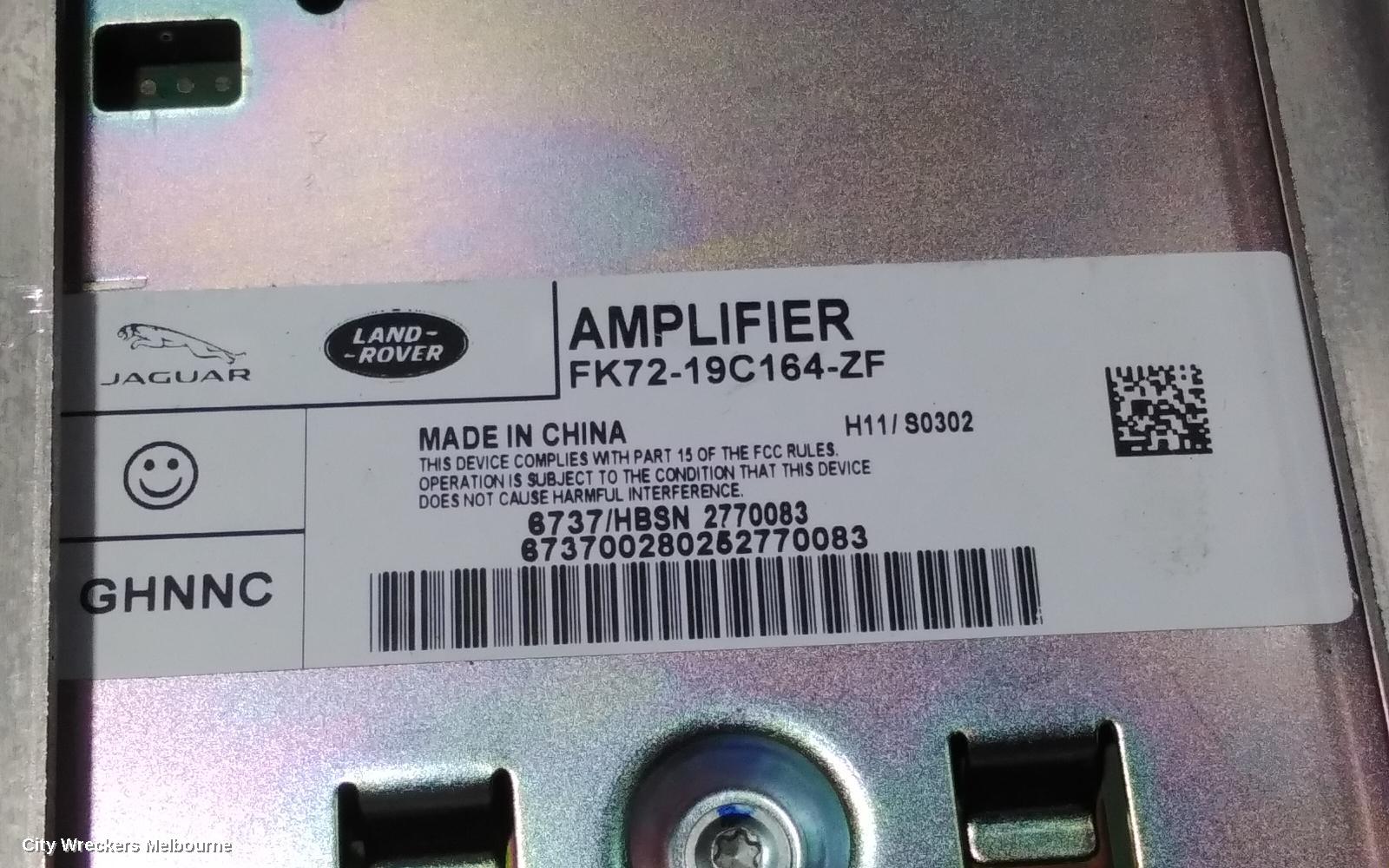LAND ROVER DISCOVERY SPORT RADIO/CD/DVD/SAT/TV, AMPLIFIER, 380 WATT, L550, 01/2015 - 06/2019
