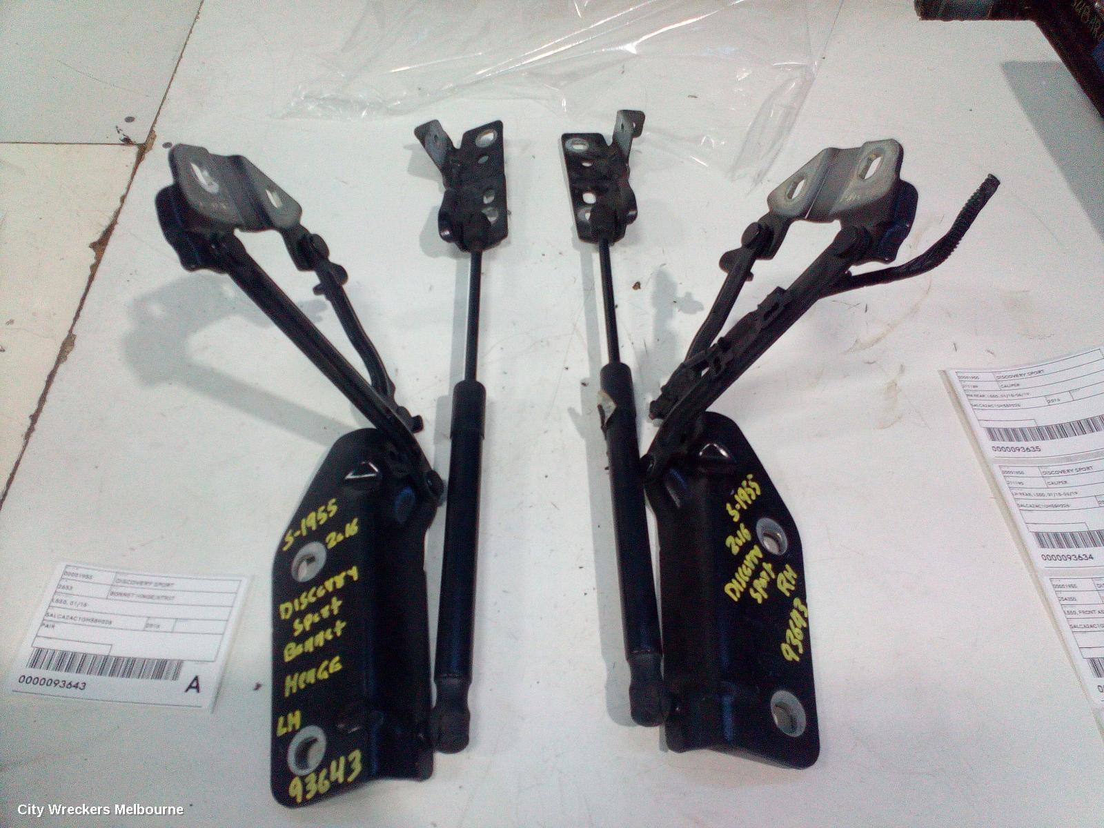 LAND ROVER DISCOVERY SPORT BONNET HINGE/STRUT, HINGES (PAIR), L550, 01/2015 - 06/2019