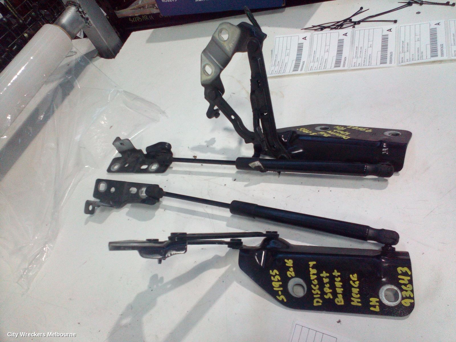 LAND ROVER DISCOVERY SPORT BONNET HINGE/STRUT, HINGES (PAIR), L550, 01/2015 - 06/2019