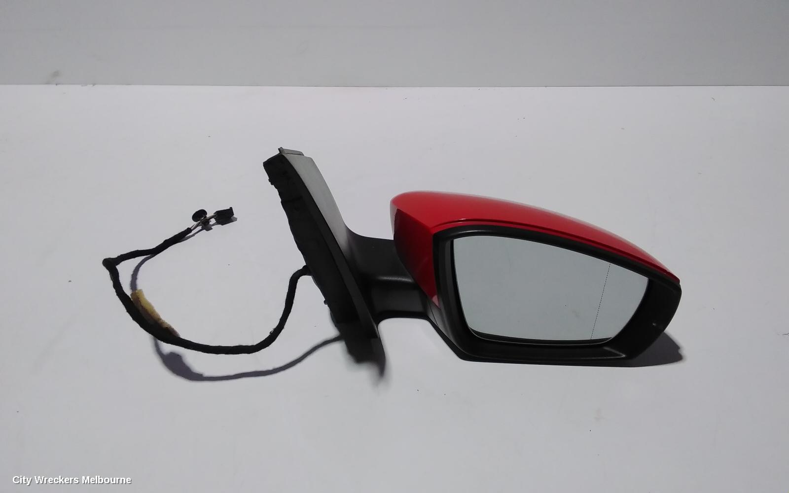 VOLKSWAGEN POLO RIGHT DOOR MIRROR, 6R, HEATED TYPE, 05/2010 - 05/2014