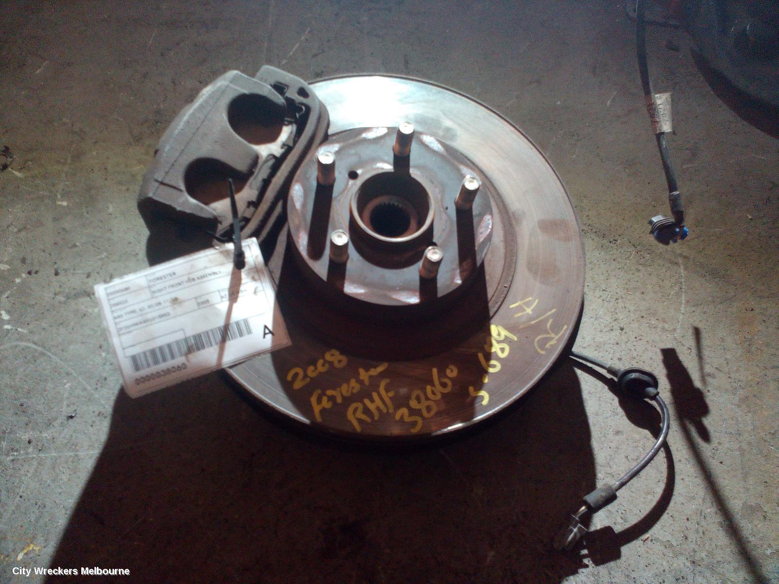 SUBARU FORESTER RIGHT FRONT HUB ASSEMBLY, ABS TYPE, SH/SJ, 02/2008 - 11/2013