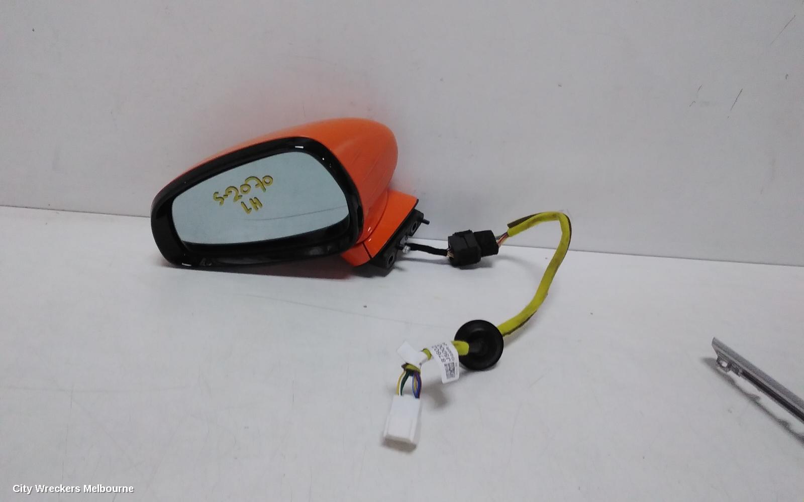 KIA STINGER LEFT DOOR MIRROR, CK, 200S/200SI/RAFA SE, COLOUR CODED, NON ELECTROCHROMIC TYPE, 06/2017 ONWARDS