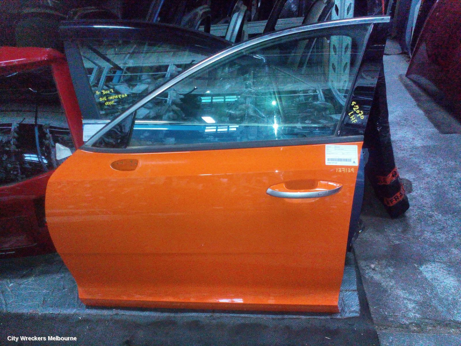 KIA STINGER LEFT FRONT DOOR, CK, 06/2017 ONWARDS