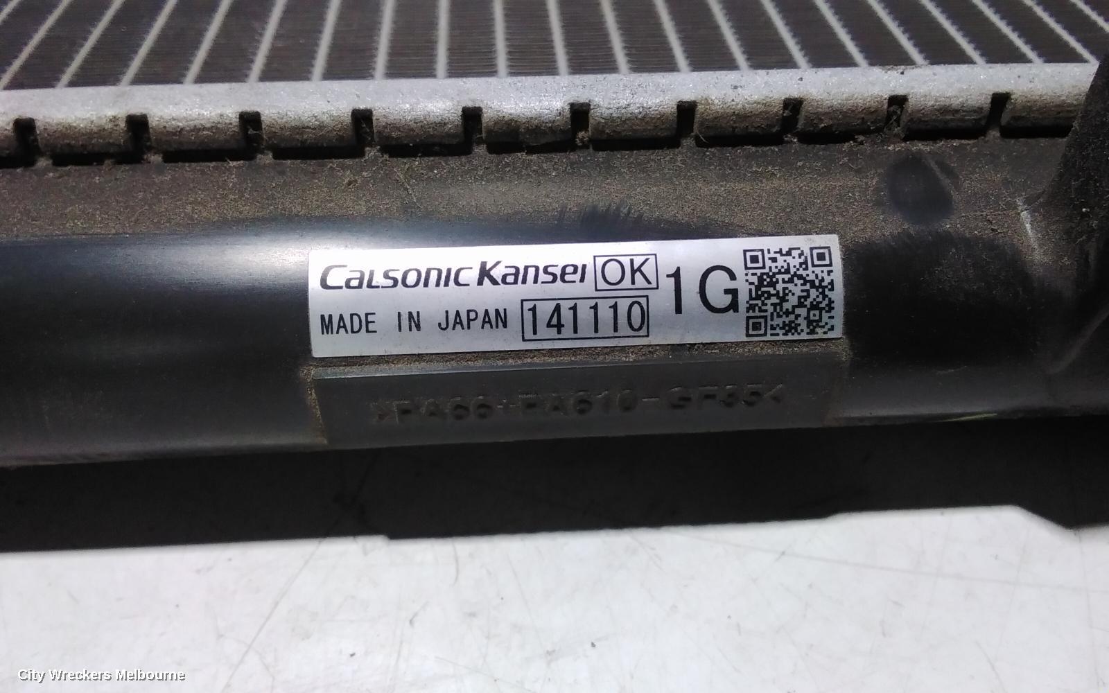 SUBARU FORESTER RADIATOR, AUTO, 2.5, FB25, PETROL, SJ, 12/2012 - 08/2018