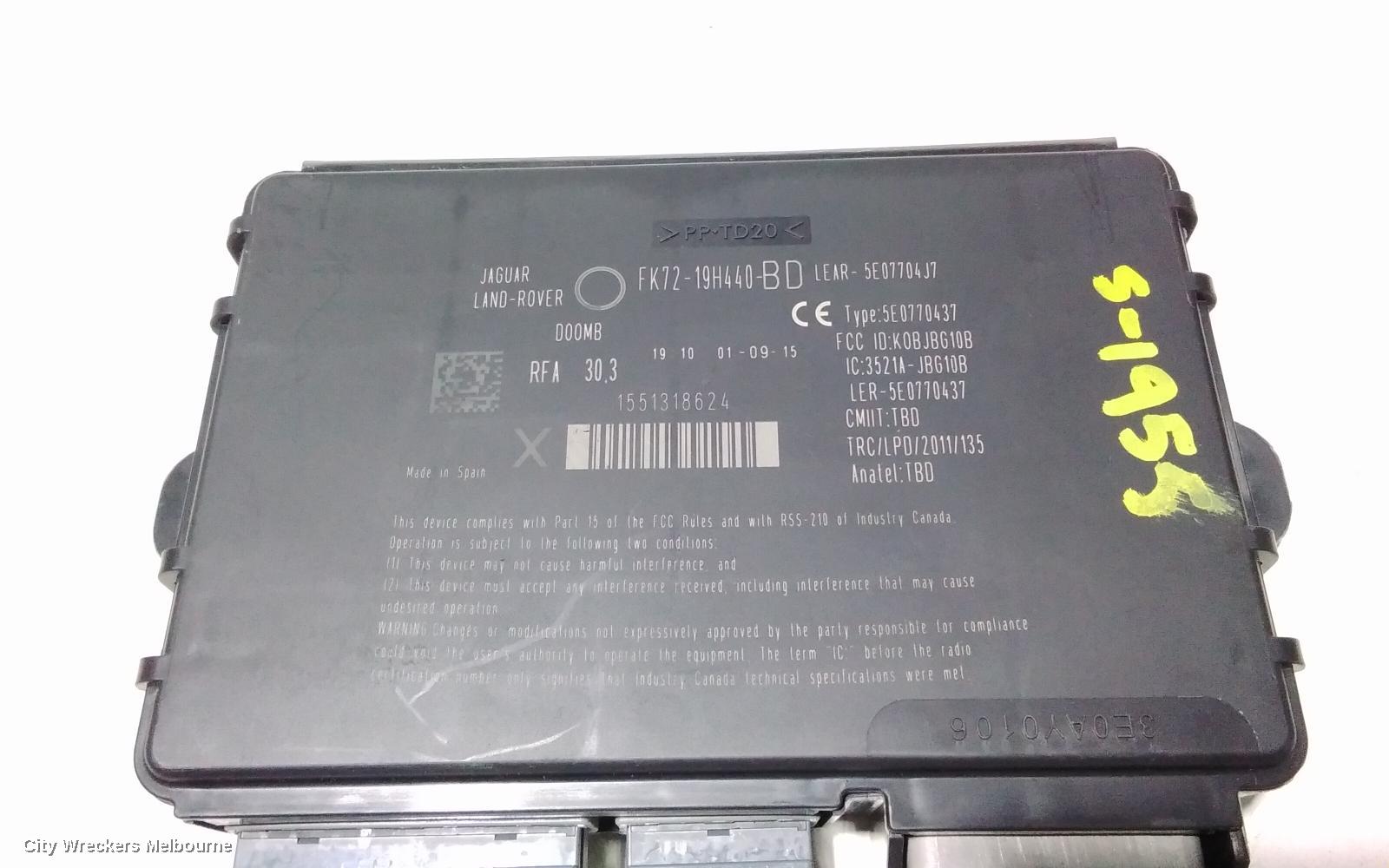 LAND ROVER DISCOVERY SPORT, L550, 01/2015 ONWARDS, MODULE KEYLESS VEHICLE WITH PART NUMBER FK7219H440BD : 93702