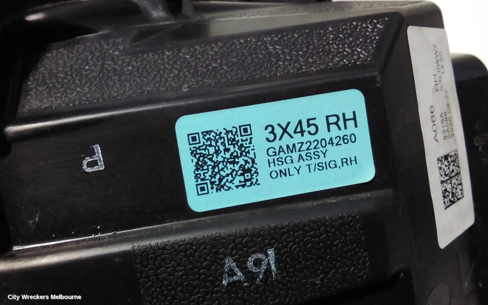 MITSUBISHI ASX RIGHT INDICATOR/FOG/SIDE, BUMPER FOGLAMP, XE, 08/2019 ONWARDS