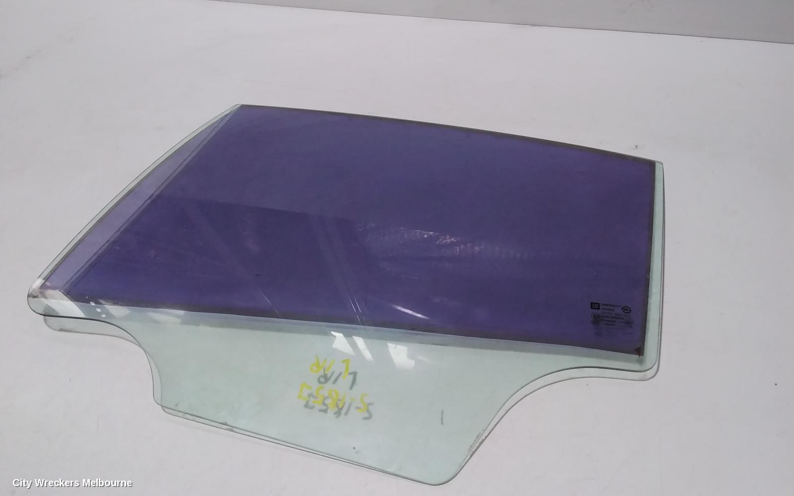 HOLDEN CRUZE LEFT REAR DOOR WINDOW, JG-JH, SEDAN, 03/2009 - 01/2017