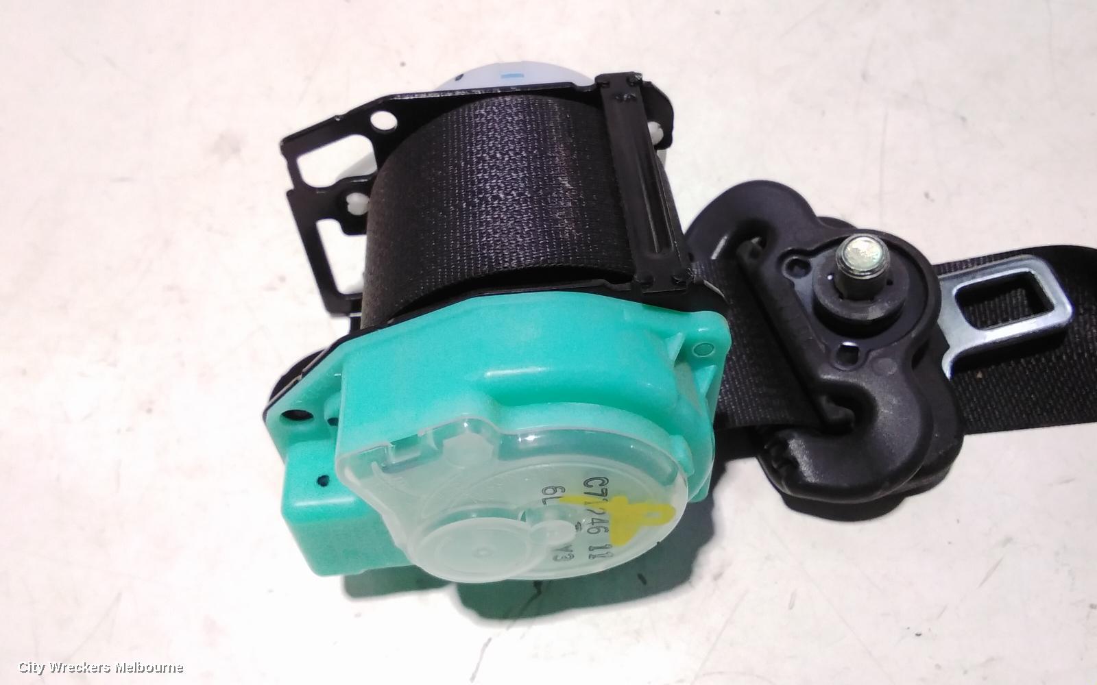 SUZUKI SWIFT SEATBELT/STALK, LH REAR, SEAT BELT ONLY, FZ, 08/2010 - 03/2017