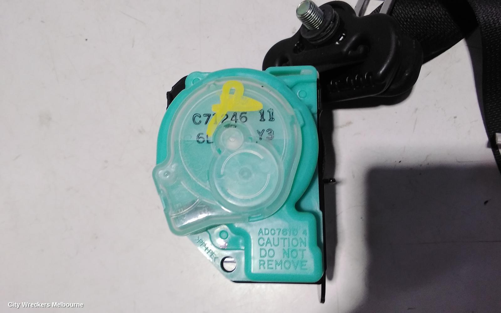 SUZUKI SWIFT SEATBELT/STALK, LH REAR, SEAT BELT ONLY, FZ, 08/2010 - 03/2017