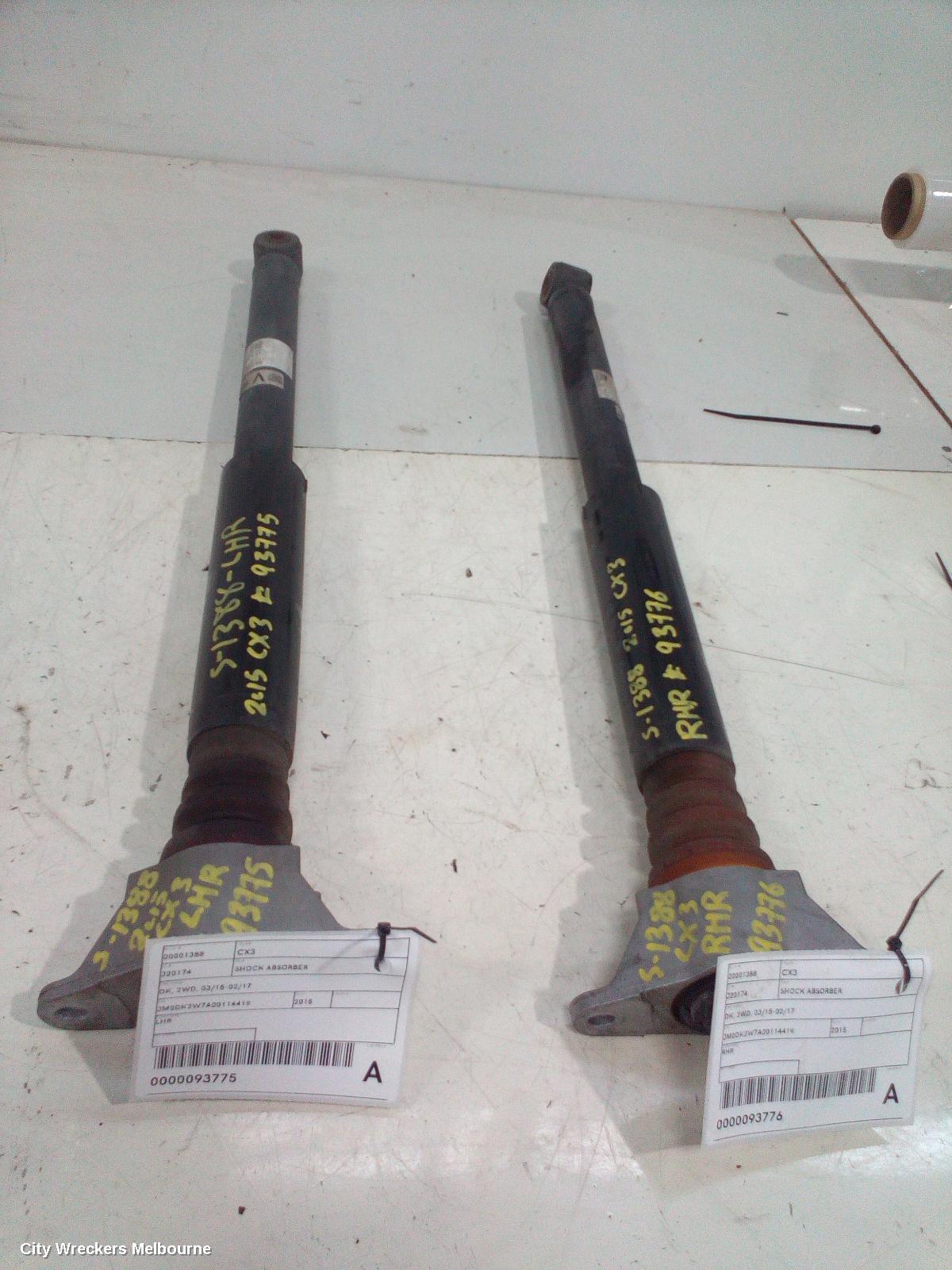 MAZDA CX3 SHOCK ABSORBER, DK, 2WD, 03/2015 - 02/2017