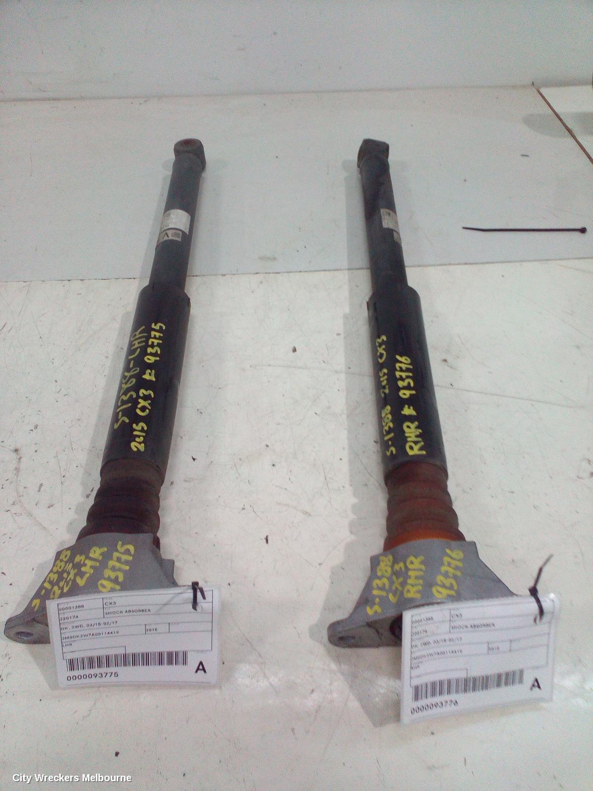 MAZDA CX3 SHOCK ABSORBER, DK, 2WD, 03/2015 - 02/2017