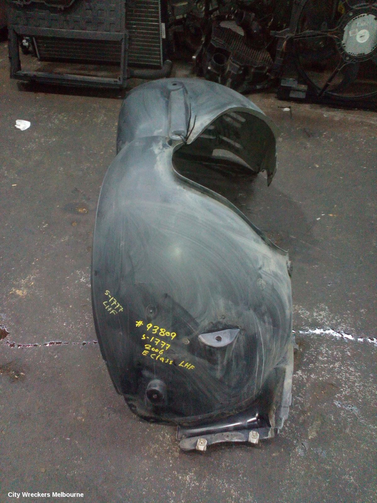 MERCEDES E CLASS LEFT GUARD LINER, W211/S211, FRONT, 08/2002 - 12/2009