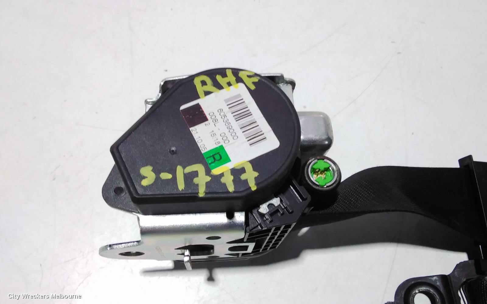 MERCEDES E CLASS SEATBELT/STALK, RH FRONT, SEAT BELT ONLY, W211/S211, 08/2002 - 12/2009