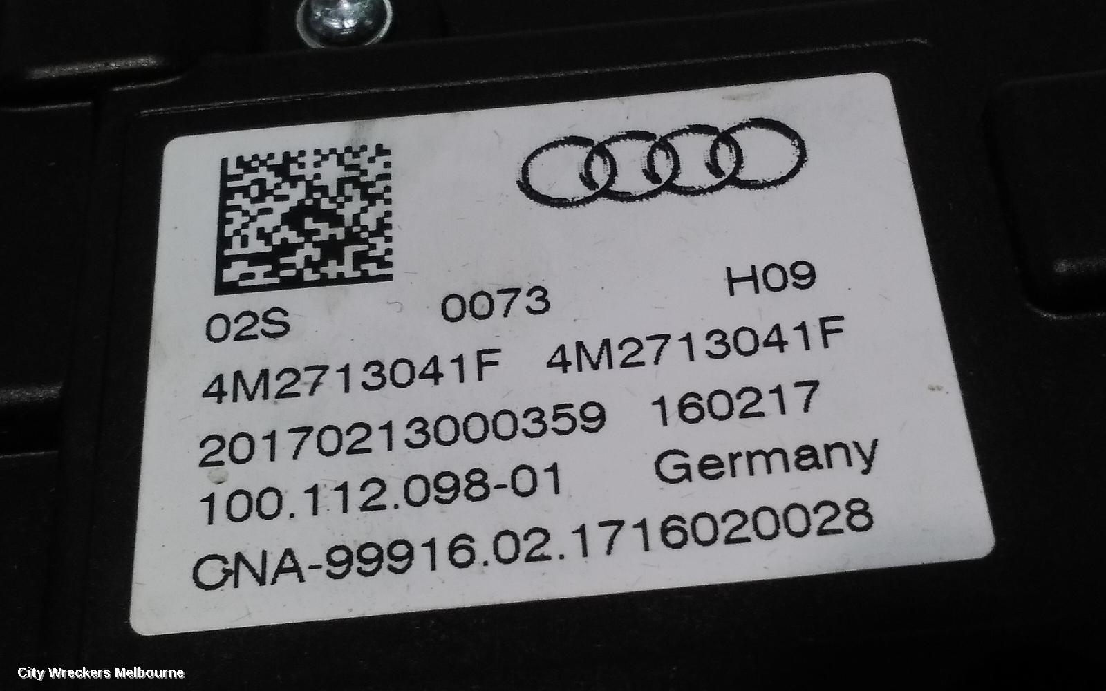AUDI Q7 GEAR STICK/SHIFTER, 4M, NON SQ7, 09/2015 - 03/2020