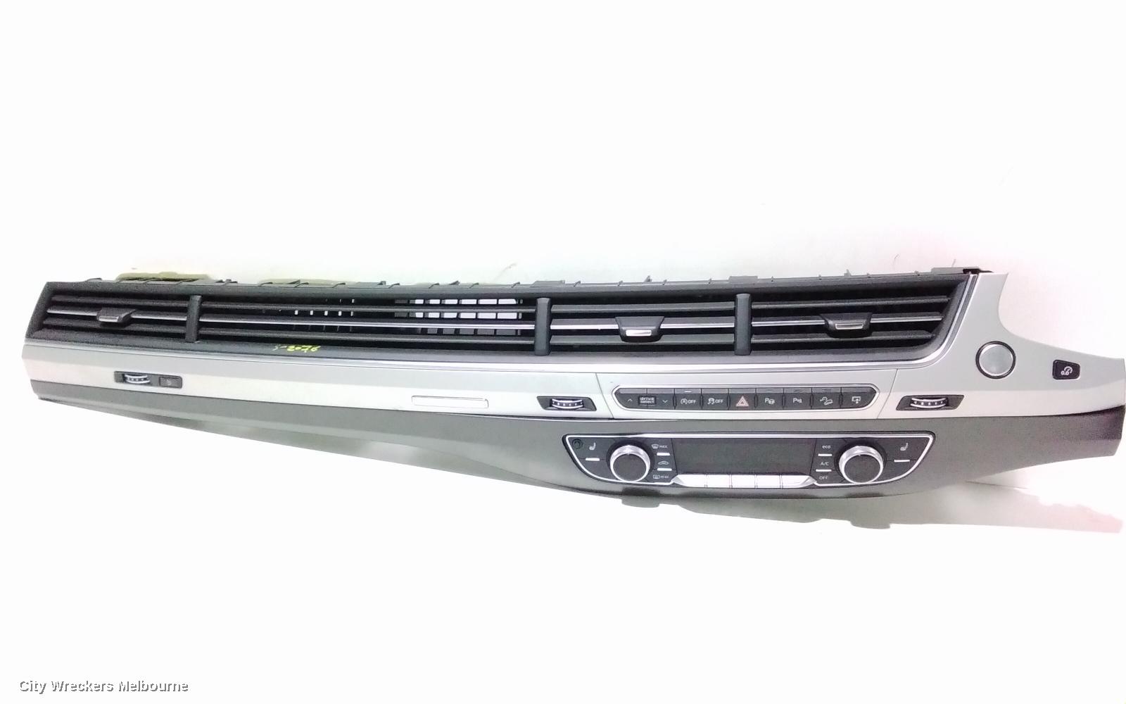 AUDI Q7 HEATER/AC CONTROLS, FRONT, CLIMATE CONTROL TYPE, 4M, 09/2015 - 03/2020