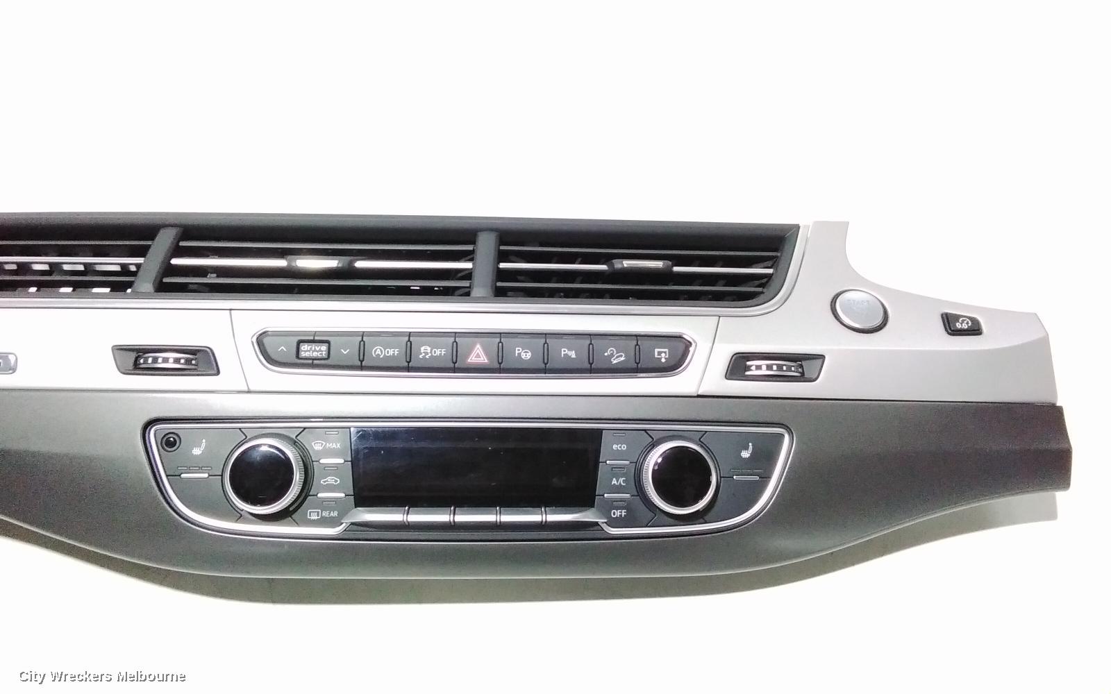 AUDI Q7 HEATER/AC CONTROLS, FRONT, CLIMATE CONTROL TYPE, 4M, 09/2015 - 03/2020