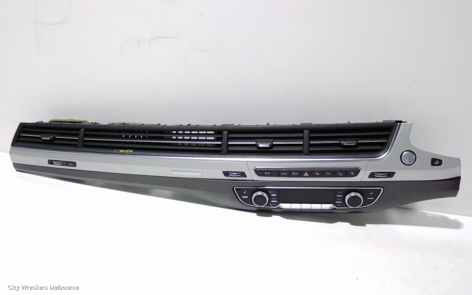 AUDI Q7 HEATER/AC CONTROLS, FRONT, CLIMATE CONTROL TYPE, 4M, 09/2015 - 03/2020