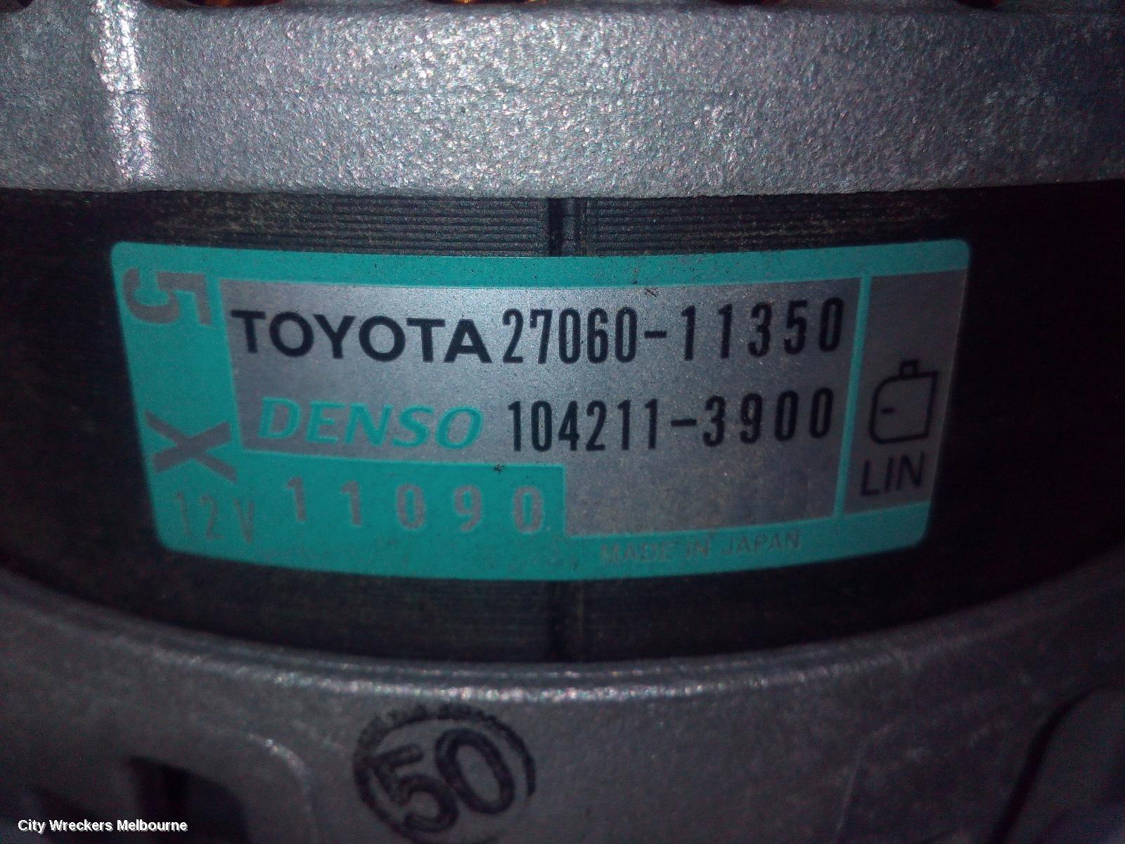 TOYOTA HIACE ALTERNATOR, DIESEL, 2.8, 1GD-FTV, 300 SERIES, 04/2019 ONWARDS