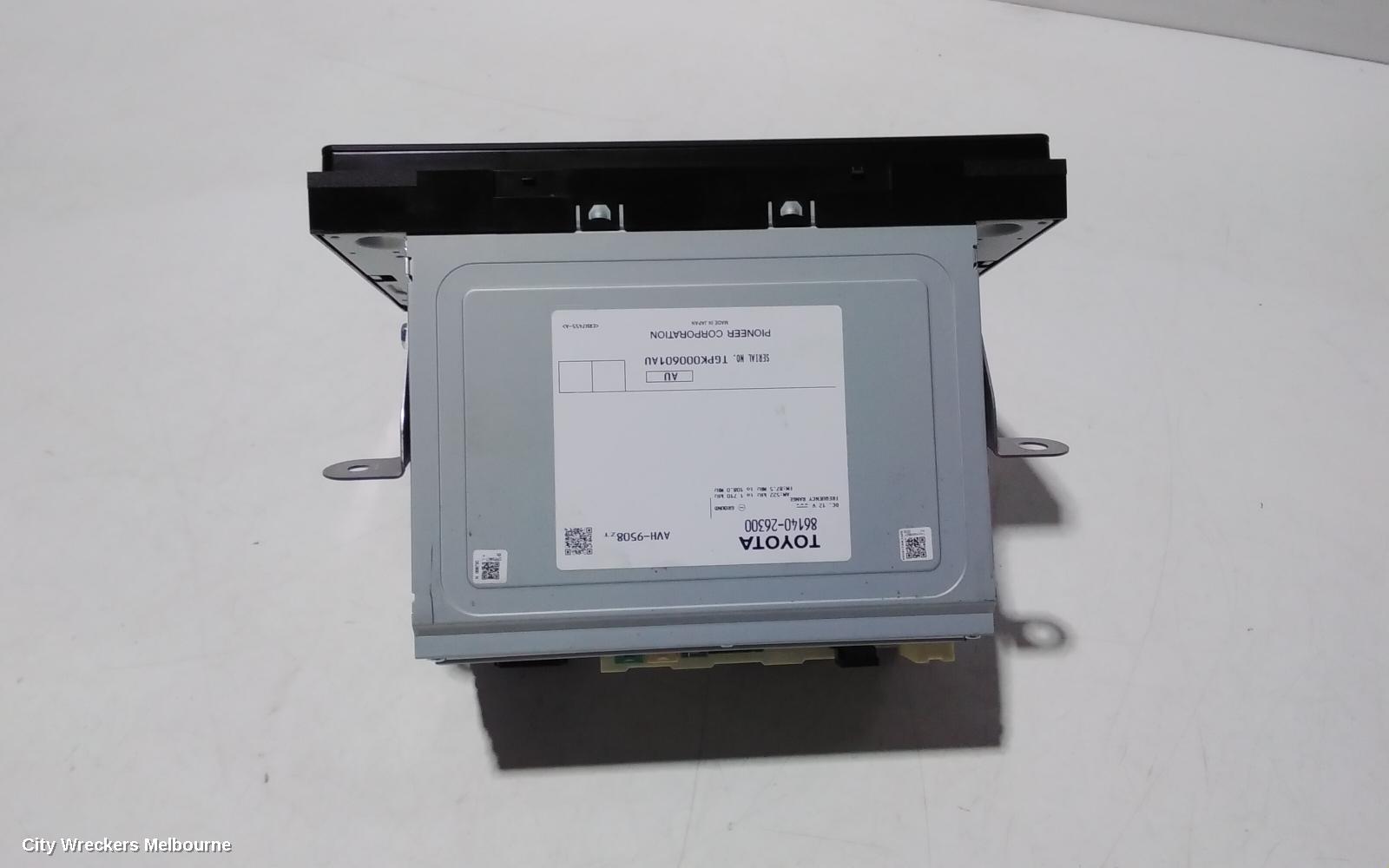 TOYOTA HIACE RADIO/CD/DVD/SAT/TV, HEAD UNIT, W/ DISPLAY UNIT, 8IN TOUCHSCREEN, 300 SERIES, 02/2019 - 10/2023