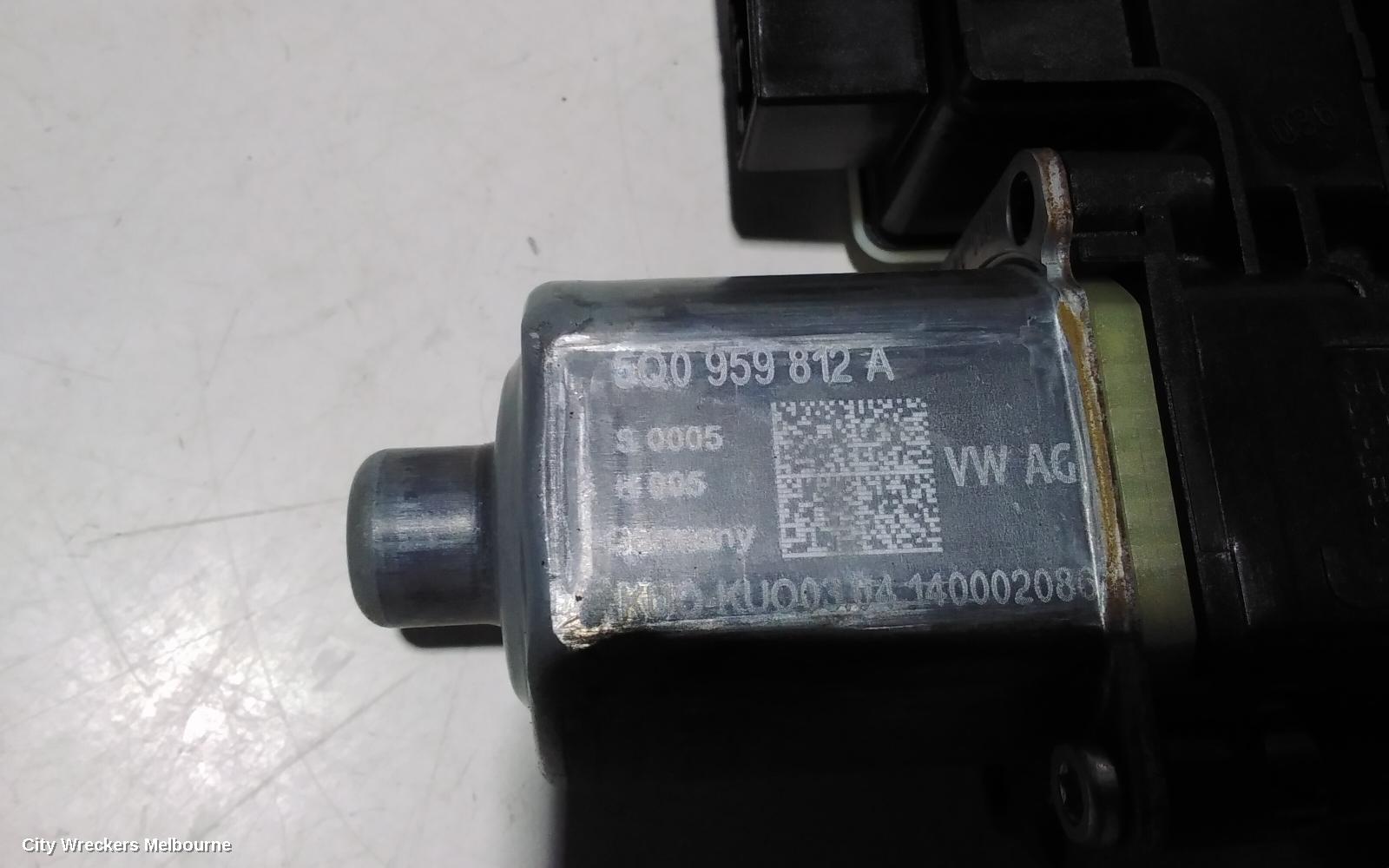 SKODA OCTAVIA RIGHT REAR WND REG/MOTOR, NE, 09/2013 - 09/2020