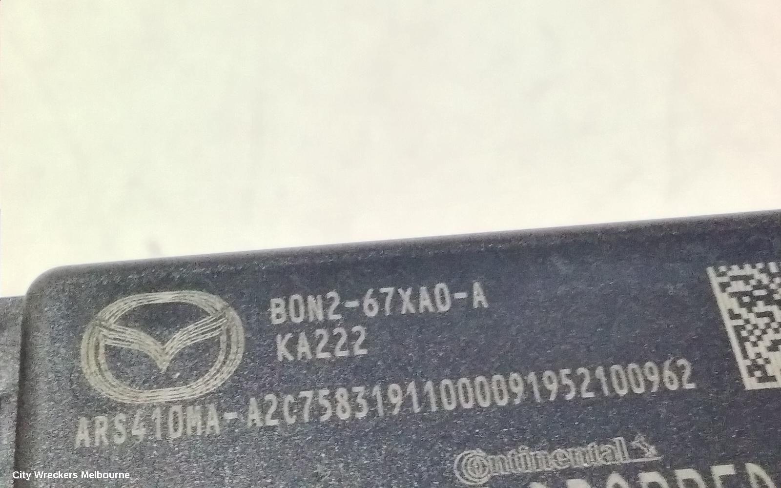 MAZDA 3, BP, 03/2019 ONWARDS, DISTANCE SENSOR B0N2-67XA0-A FRONT RADAR: 93886