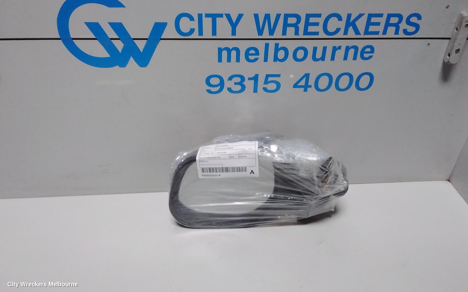 MITSUBISHI OUTLANDER LEFT DOOR MIRROR, ZG, 3 WIRE TYPE, 11/2006 - 09/2009