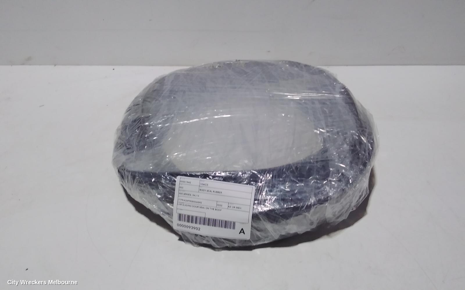 TOYOTA HIACE SEAL, LHR SLIDING DOOR SEAL ON THE BODY: 93902, LH REAR RUBBER SEAL, 300 SERIES, 02/2019 ONWARDS