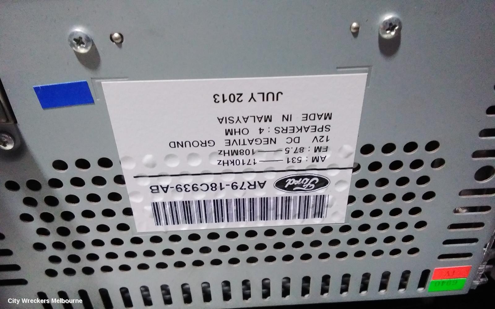 FORD TERRITORY RADIO/CD/DVD/SAT/TV, SZ MKI-MKII, CONTROL PANEL, STANDARD, BLACK FACE (SILVER BUTTON), 04/2011 - 12/2016