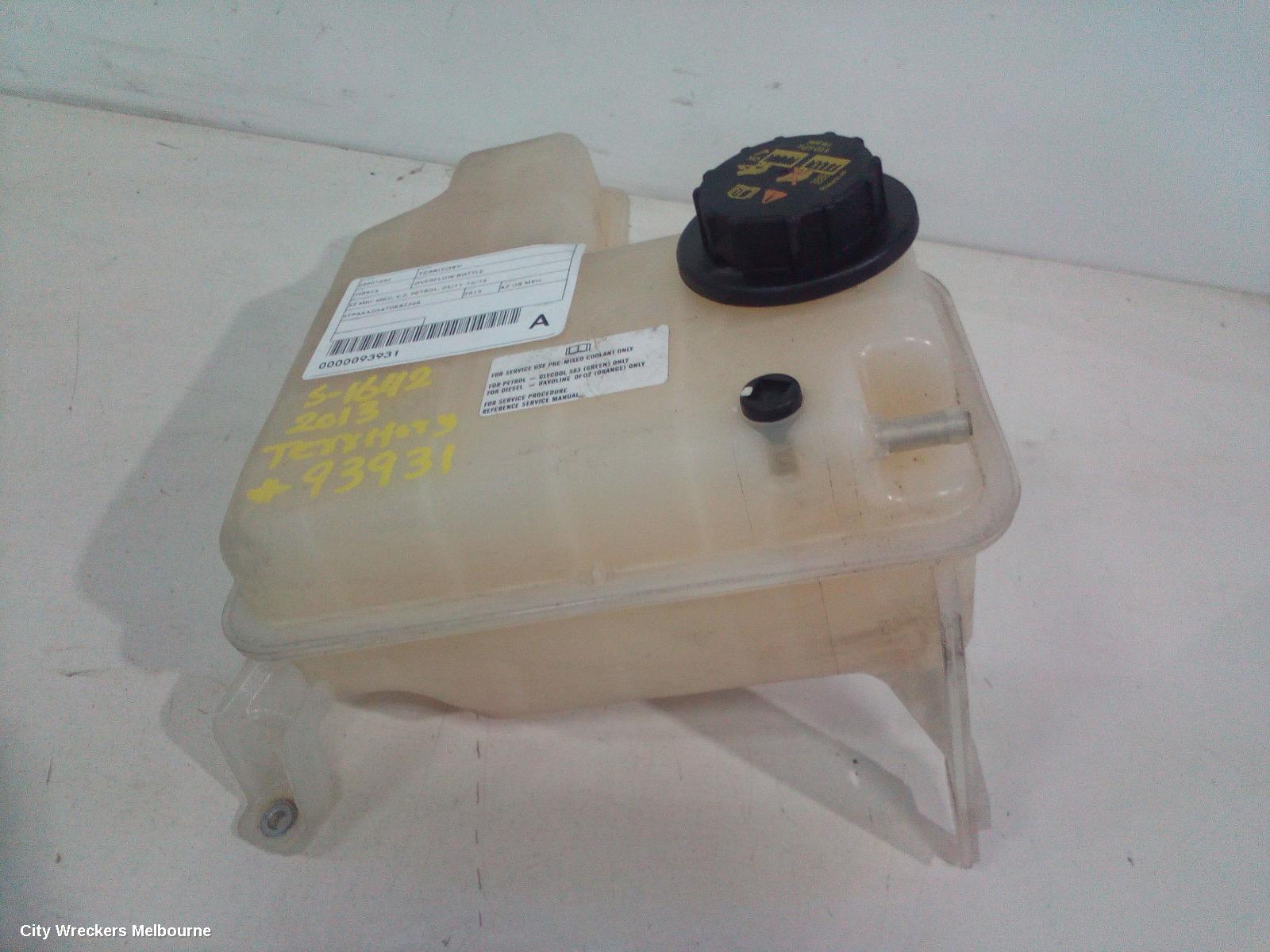 FORD TERRITORY OVERFLOW BOTTLE, SZ MKI-MKII, 4.0, PETROL, 04/2011 - 12/2016