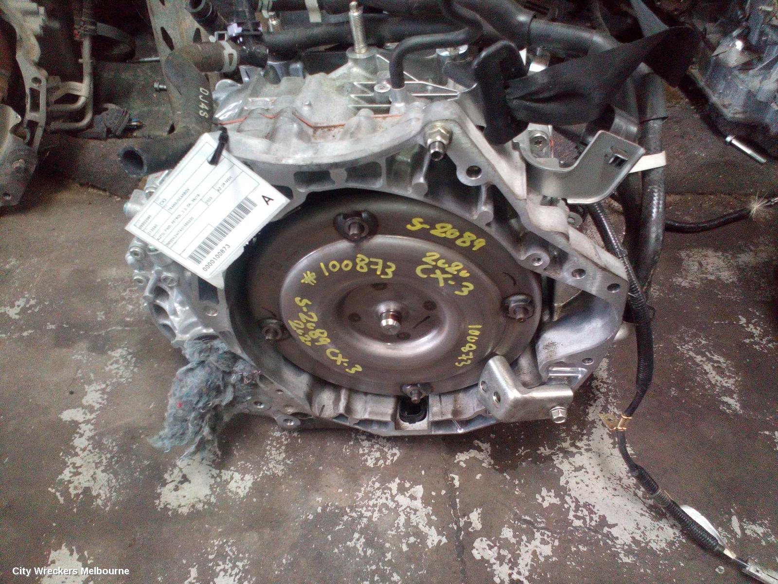 MAZDA CX3 TRANS/GEARBOX, AUTO, FWD, PETROL, 2.0, DK, 08/2018 ONWARDS