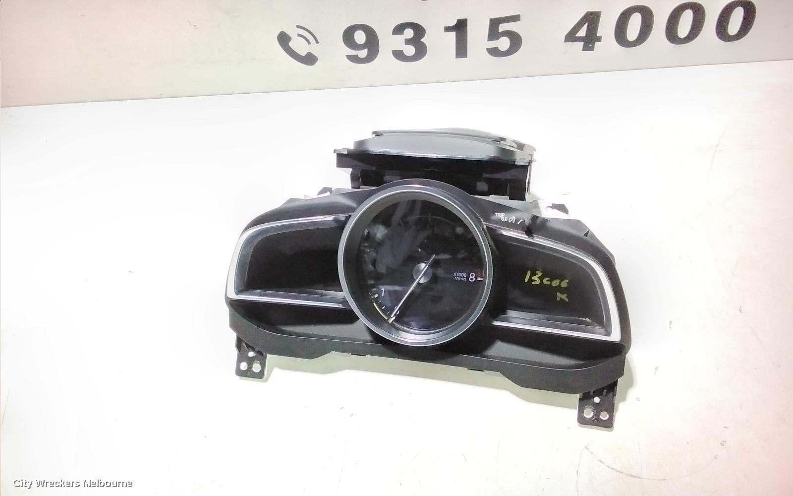 MAZDA CX3 INSTRUMENT CLUSTER, INSTRUMENT CLUSTER, PETROL, AUTO T/M, STOURING/AKARI, DK, 06/2018 ONWARDS