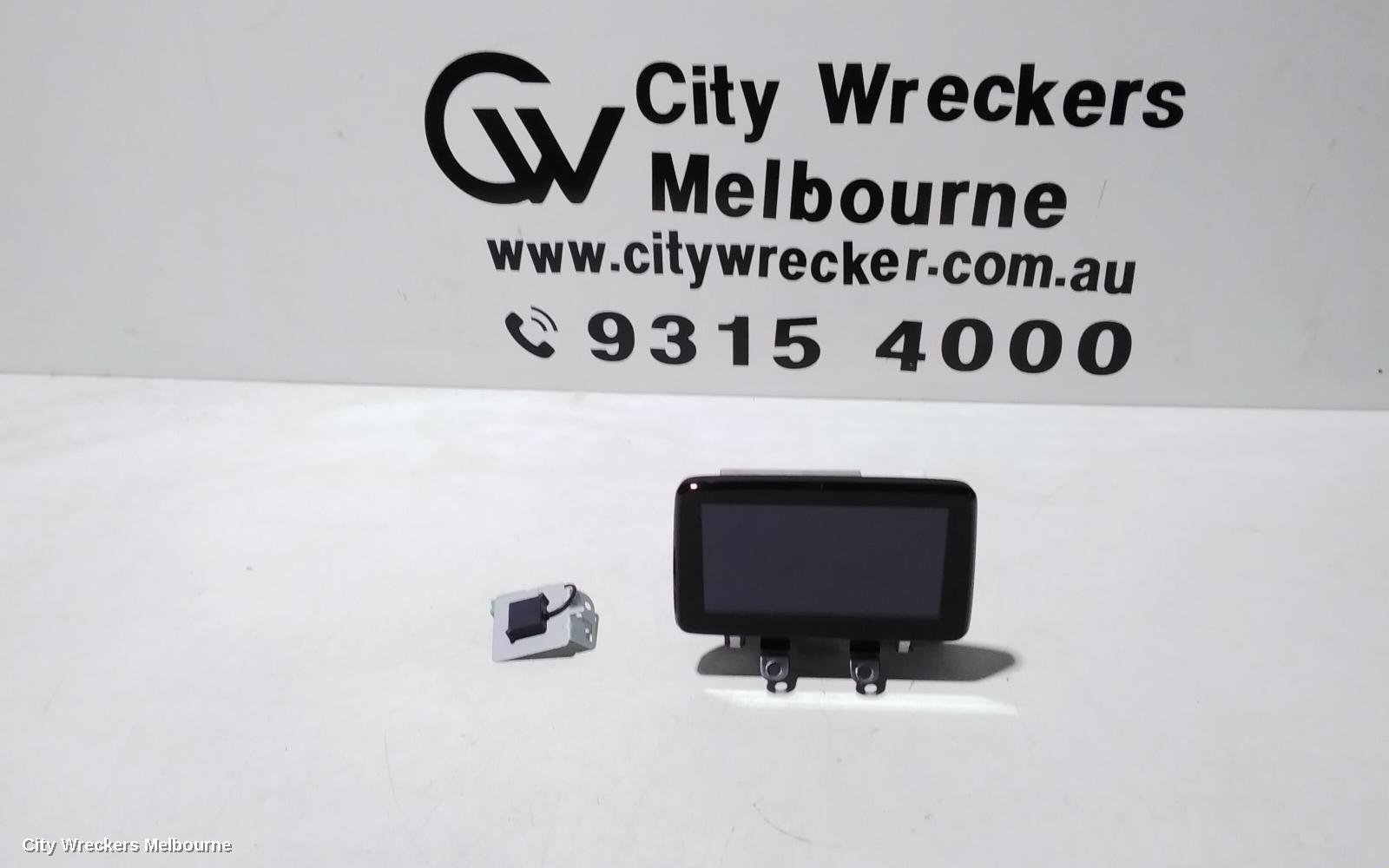 MAZDA CX3 RADIO/CD/DVD/SAT/TV, DISPLAY UNIT, 7IN TOUCHSCREEN, DK, 03/2015 - 02/2022