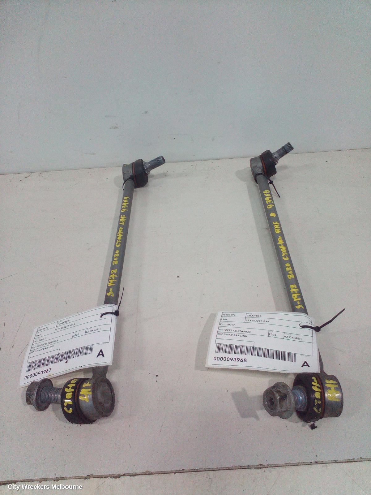 VOLKSWAGEN CRAFTER STABILISER BAR, SY1, 08/2017 ONWARDS