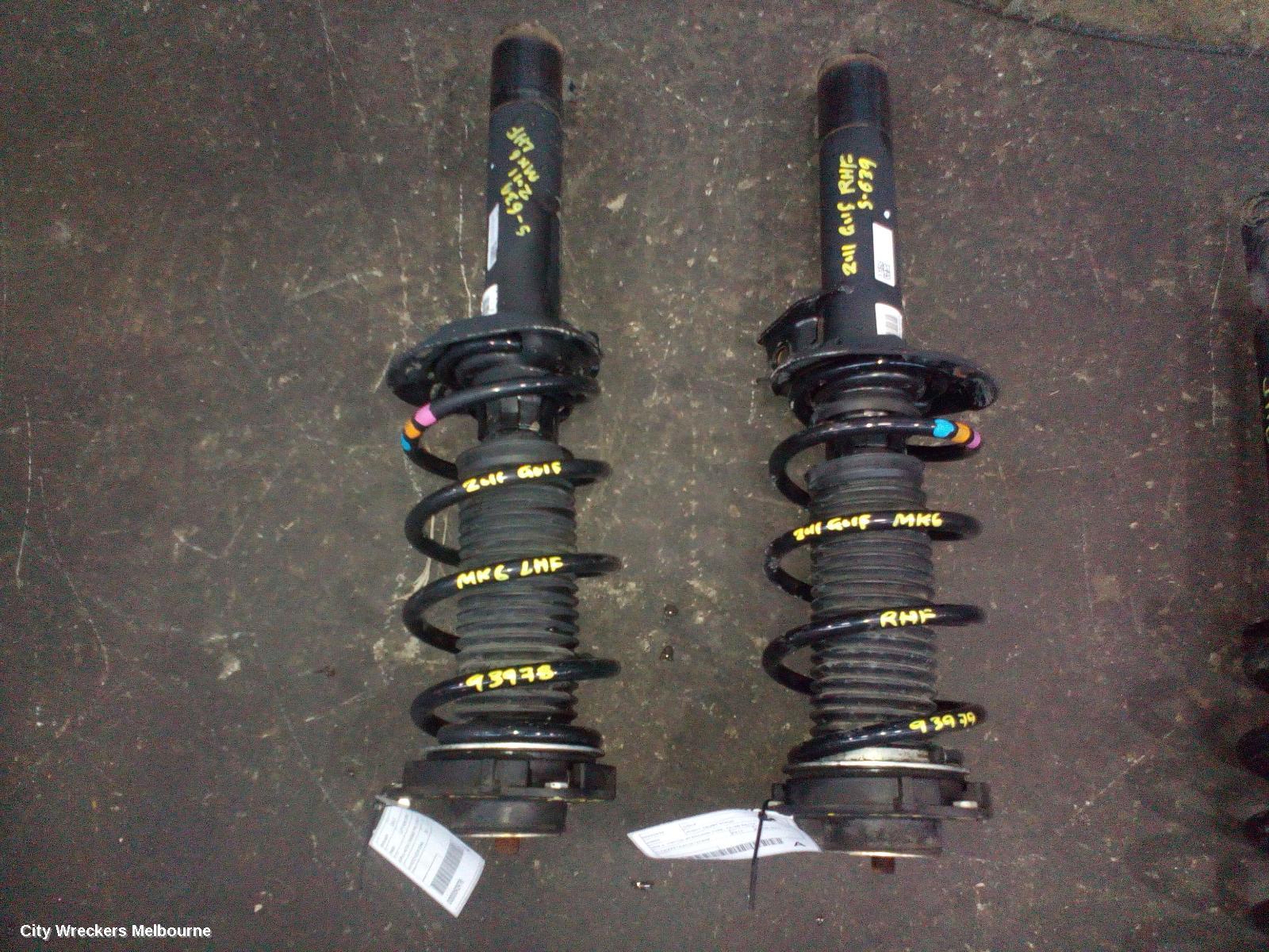 VOLKSWAGEN GOLF LEFT FRONT STRUT, GEN 6, HATCH, STANDARD TYPE, 12/2008 - 04/2013