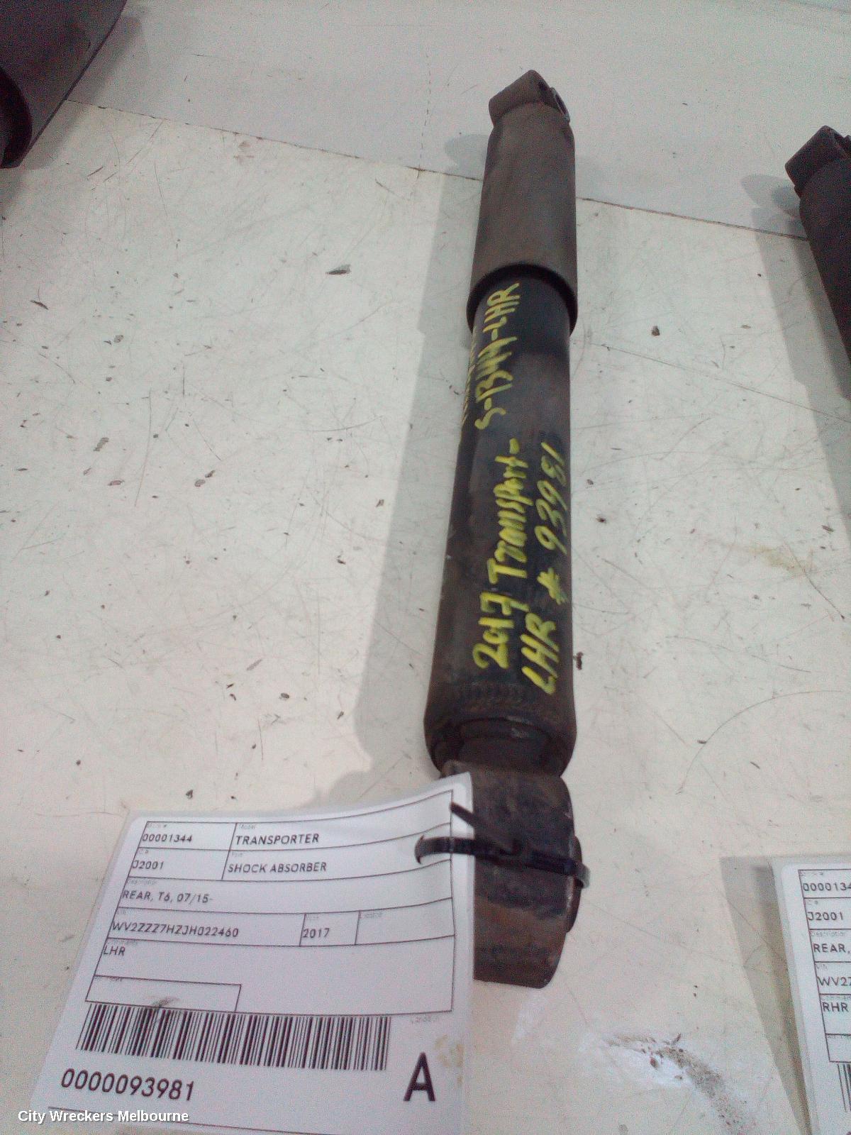 VOLKSWAGEN TRANSPORTER SHOCK ABSORBER, REAR, T6, 07/2015 ONWARDS
