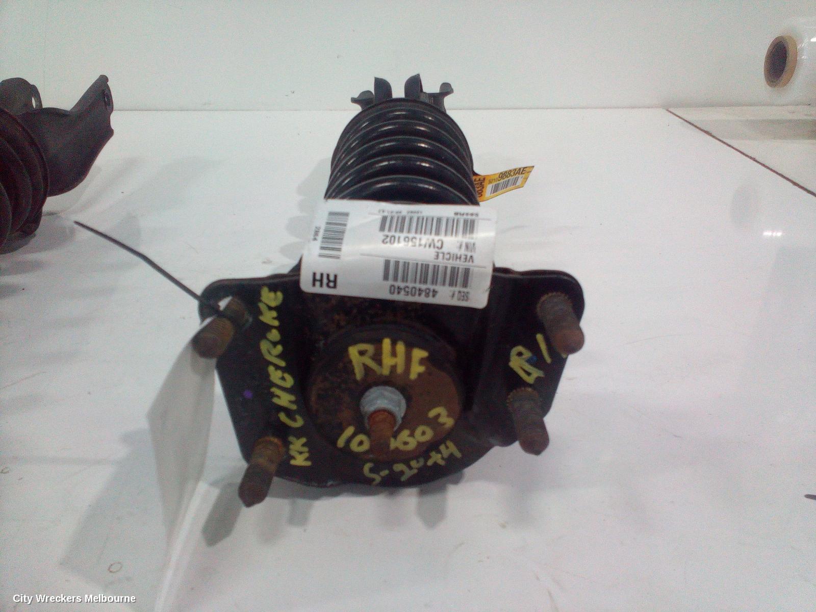 JEEP CHEROKEE RIGHT FRONT STRUT, KK, 11/2007 - 10/2012