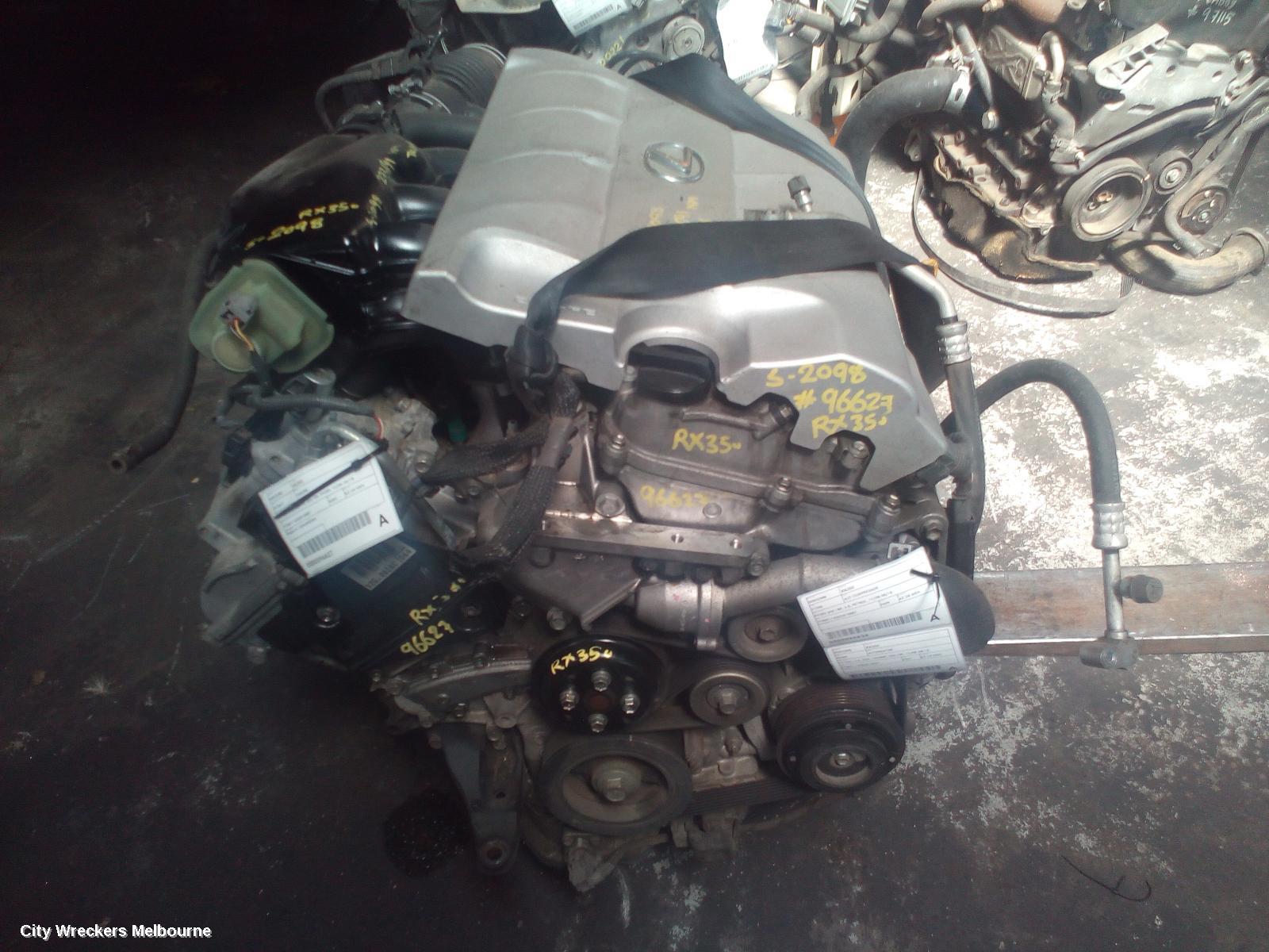 LEXUS RX SERIES ENGINE, PETROL, 3.5, 2GR-FE, GGL15R, RX350, 12/2008 - 08/2015