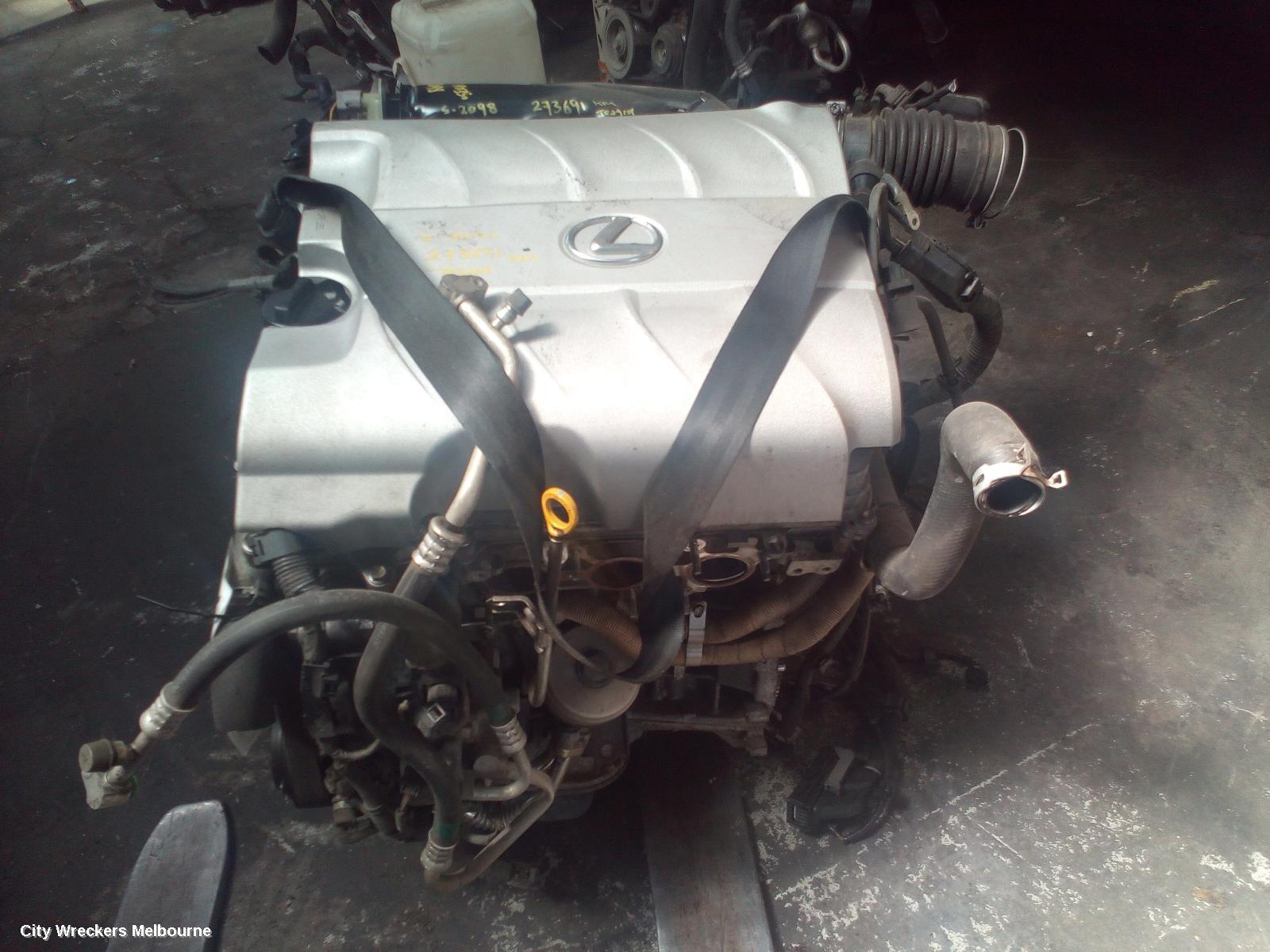 LEXUS RX SERIES ENGINE, PETROL, 3.5, 2GR-FE, GGL15R, RX350, 12/2008 - 08/2015