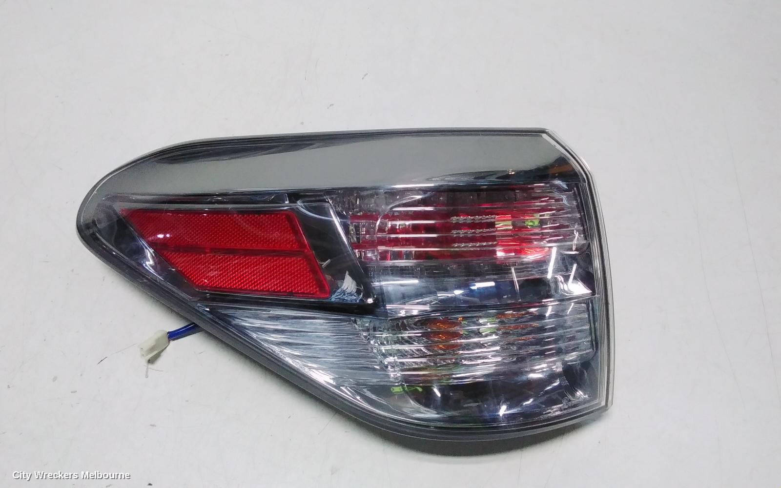 LEXUS RX SERIES LEFT TAILLIGHT, GGL15R, RX350, IN BODY, 12/2008 - 05/2012