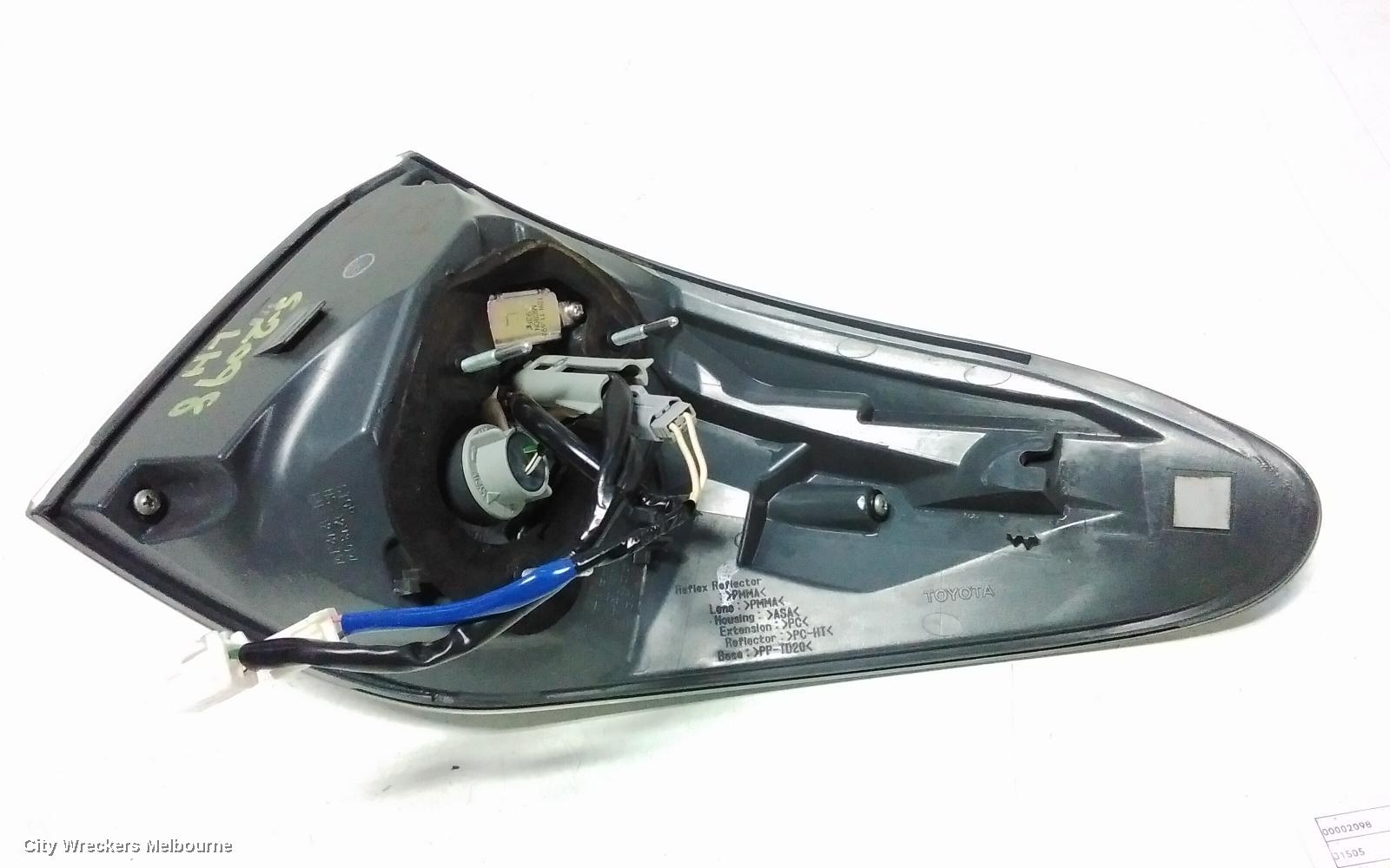 LEXUS RX SERIES LEFT TAILLIGHT, GGL15R, RX350, IN BODY, 12/2008 - 05/2012
