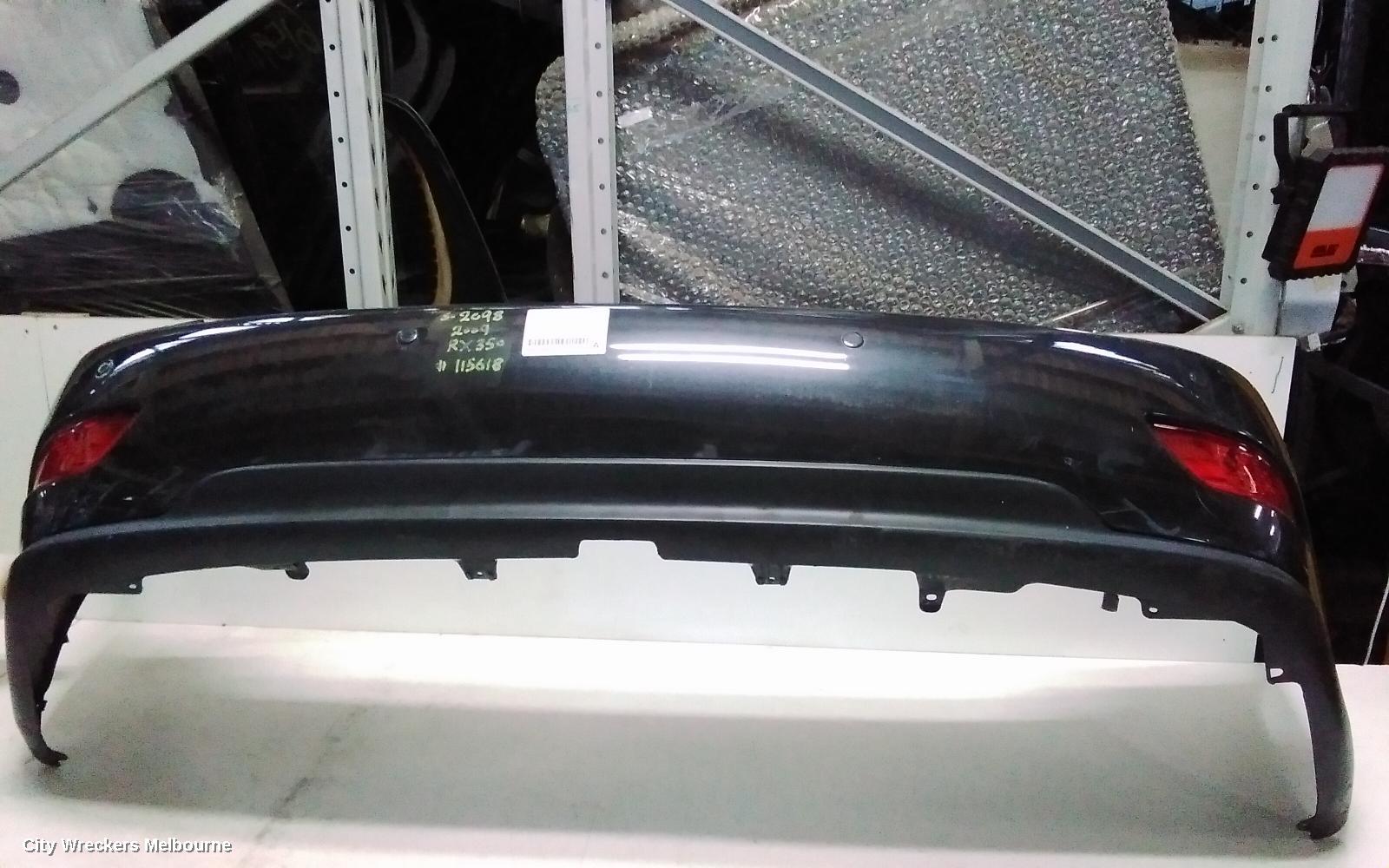 LEXUS RX SERIES REAR BUMPER, AL10, W/ PARK SENSORS TYPE, 12/2008 - 08/2015