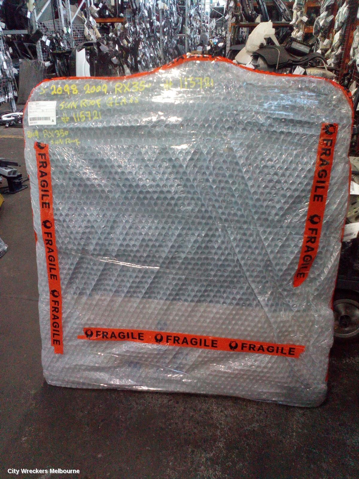 LEXUS RX SERIES ROOF GLASS/SUNROOF/T, SUNROOF, AL10, 12/2008 - 08/2015